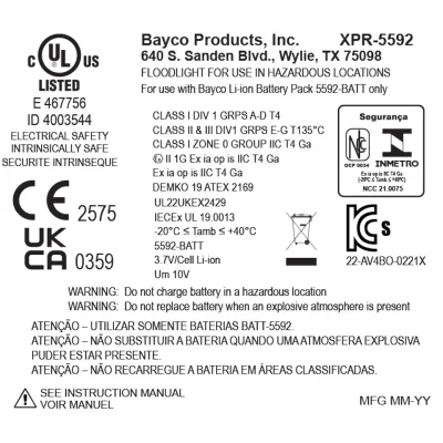 چراغ قوه ضد انفجار نایت استیک مدل night stick XPR-5592GX