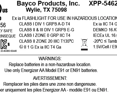 چراغ قوه ضد انفجار نایت استیک مدل night stick XPR-5462GX