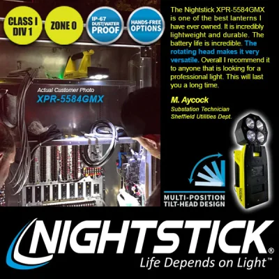 چراغ قوه ضد انفجار نایت استیک مدل night stick XPR-5584GMX