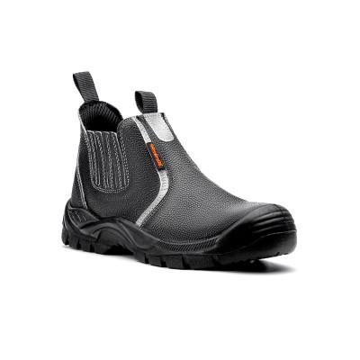 پوتین ایمنی ارک مدل اپنکا تاپ چرم PU-Rubber