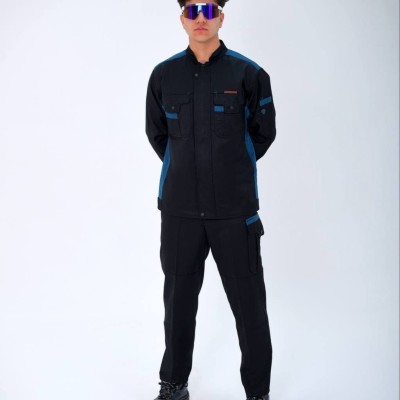 لباس کار پروشات مدل سهند مشکی سبز