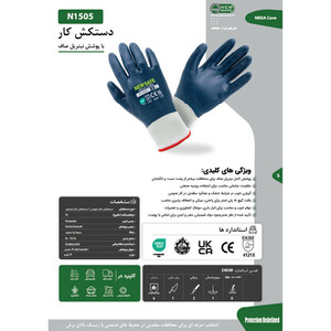 دستکش ایمنی نیوسیف مدل NEXACORE-N1505