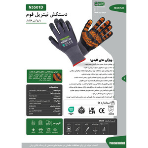 دستکش صنعتی نیوسیف مدل NEXAFLEX-N5501D