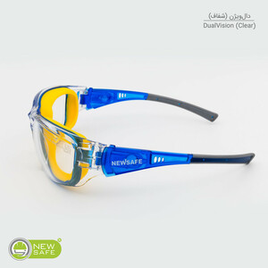 عینک ایمنی نیوسیف مدل دو حالته Dualvision با قابلیت تبدیل به مینی گاگل