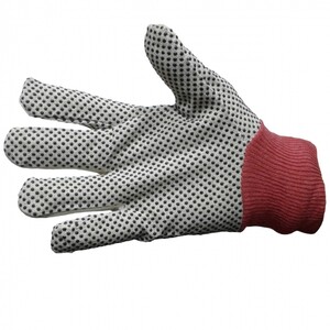 دستکش ایمنی مدل کتان دورو خالدار 14 اونس