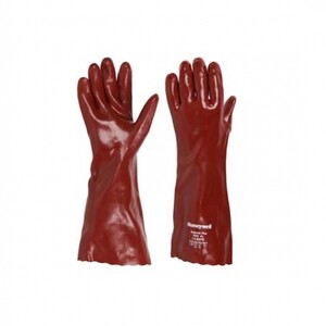 دستکش ایمنی ضد اسید هانیول مدل Red cote
