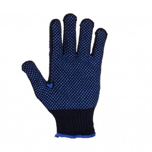 دستکش ایمنی بافتنی مدل دو رو خالدار