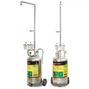 دوش و چشم شوي قابل حمل تمام استيل (SS304-68L-PSH)