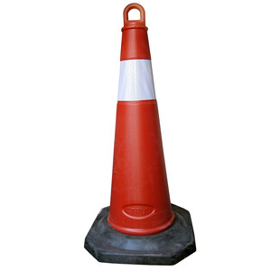 مخروطی ترافیکی 60 سانت کف لاستیک (سنگین)