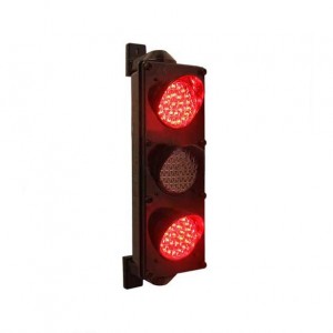 چراغ راهنمایی قرمز چشمک زن ال ای دی سه خانه