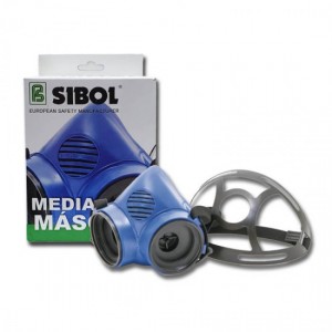 ماسک شیمیایی نیم صورت دو فیلتر SIBOL