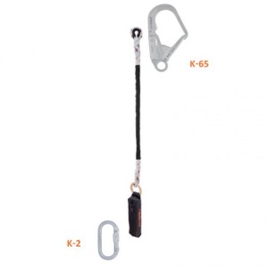 لنیارد طنابی تک قلاب شوک دار کایا سیفتی سری E-1 T با قلاب K-65/K-2