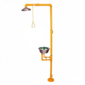 دوش و چشم شوی ایمنی کربن استیل مدل ۵۰۲-۴۵۰ CS با راهبری دستی