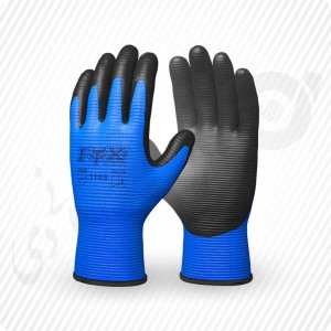 دستکش ایمنی کف مواد نیتریل شیاری FOX کد: ۱۱۶۶