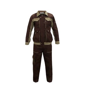 لباس کار مهندسی دو تیکه کرم قهوه ای