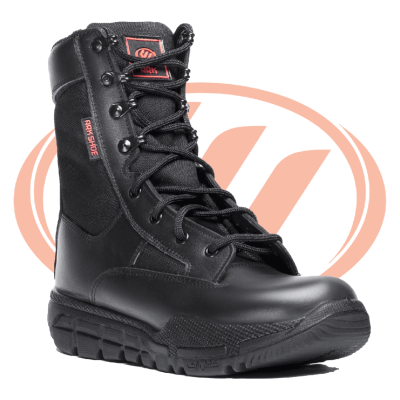 پوتین نظامی ارک مدل گارد زیپ دار چرم