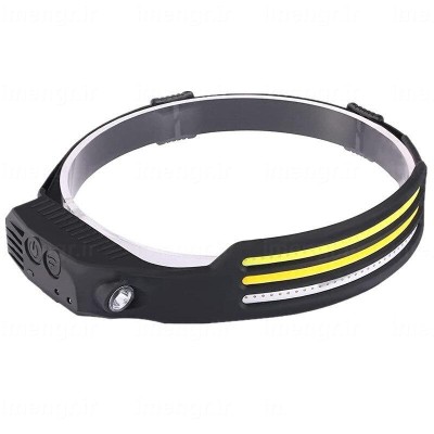 چراغ پیشانی نواری سنسور دار COB+XPE مدل W689-3