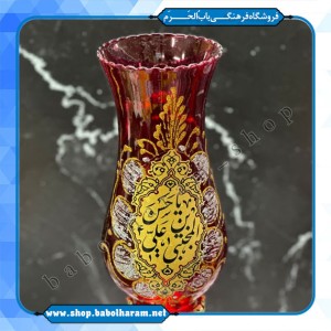 چراغ نفتی تکی با اذکار ائمه اطهار (ع) همراه با جعبه