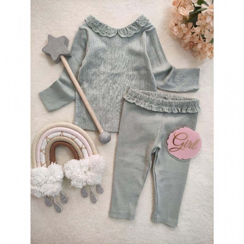 ست بلوز شلوار یقه ب ب