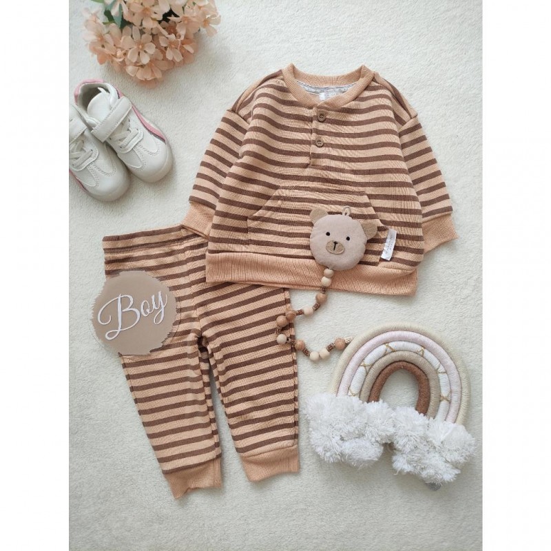 ست بلوز شلوار توکرکی راه راه