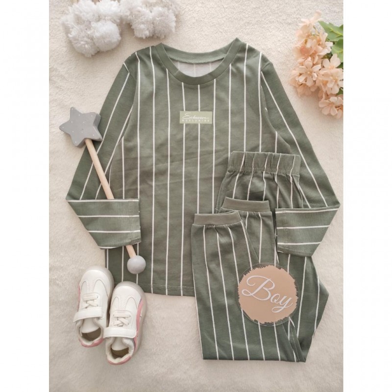 ست بلوز شلوار راحتی سبز