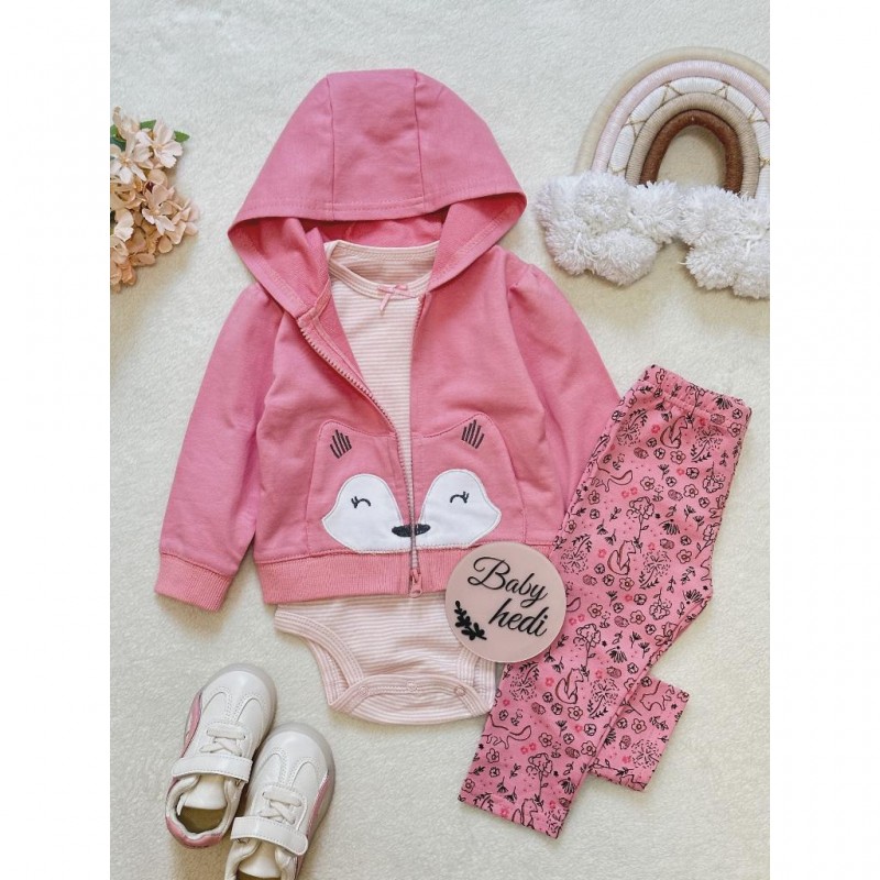 سه تکه روباه صورتی