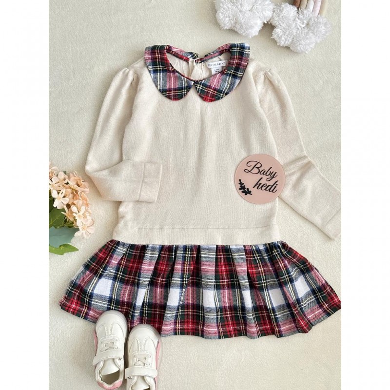 پیراهن بافت یقه ب ب