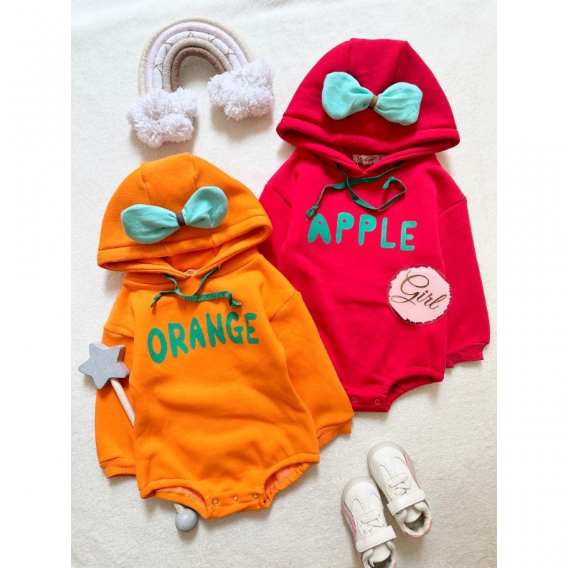 هودی زیر دکمه داخل پولیشی نارنجی