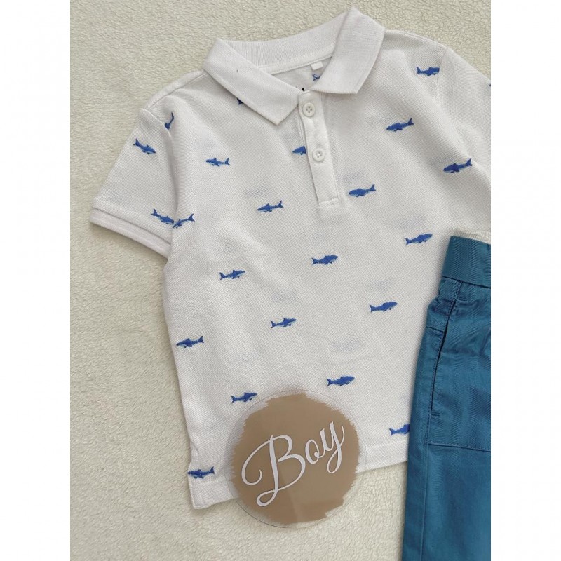 پولوشرت جودون با گلدوزی ماهی