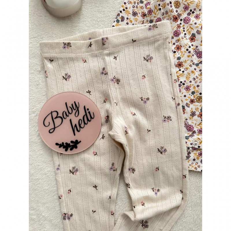 شلوار سوزنی گلدار