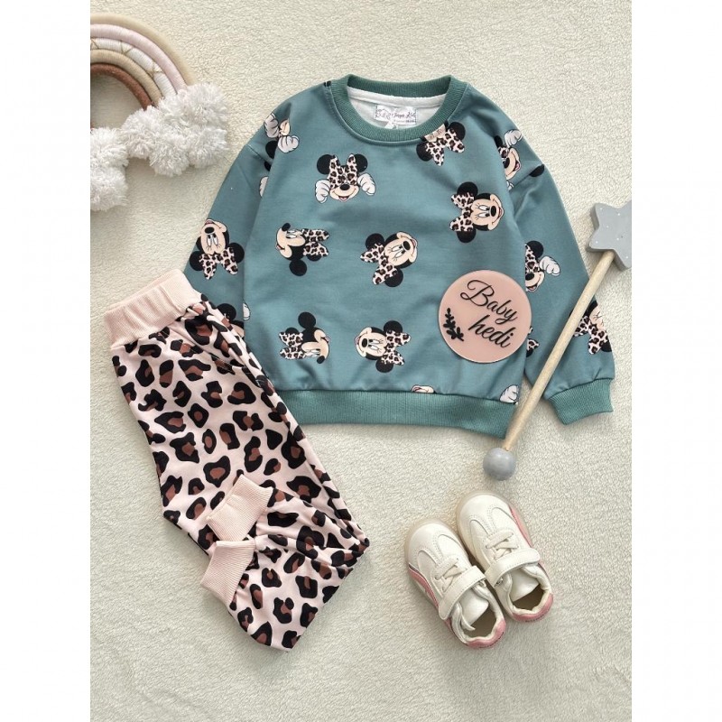 ست بلوز شلوار مینی موس پلنگی