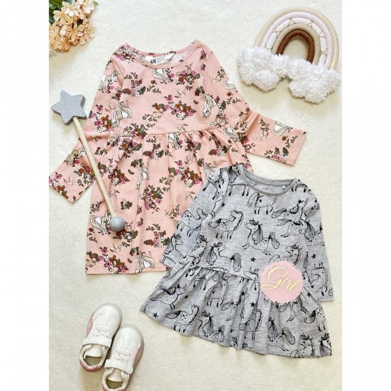 پیراهن گلبهی تک شاخ/ پیراهن طوسی جیبدار