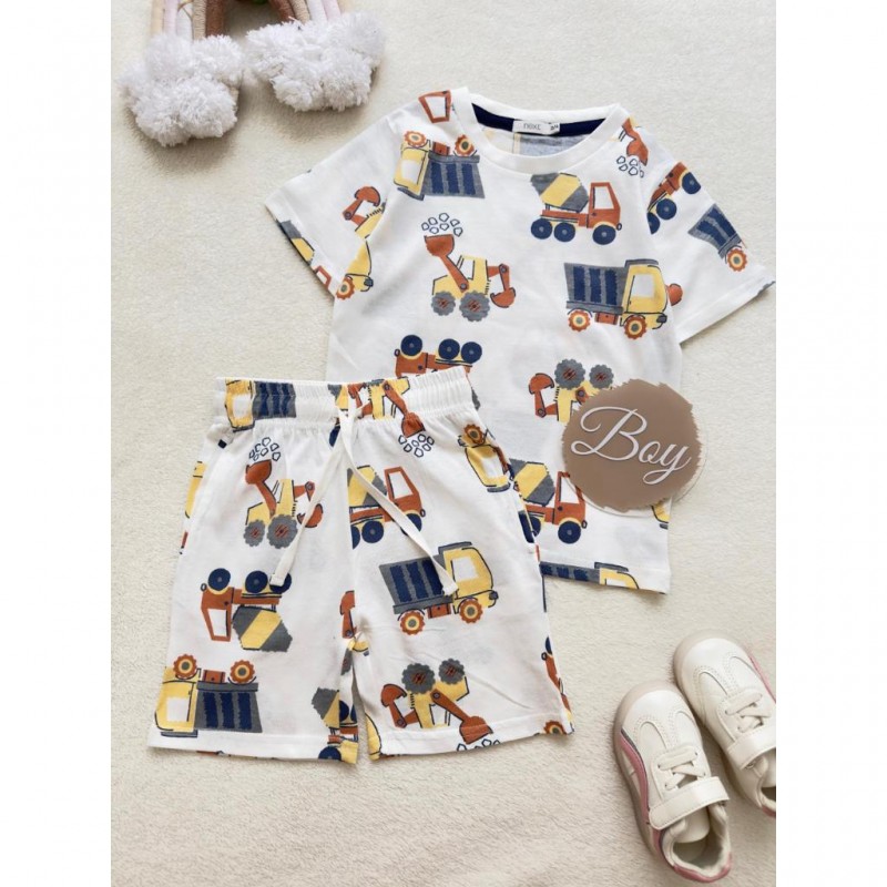 ست تیشرت و شلوارک خاک برداری