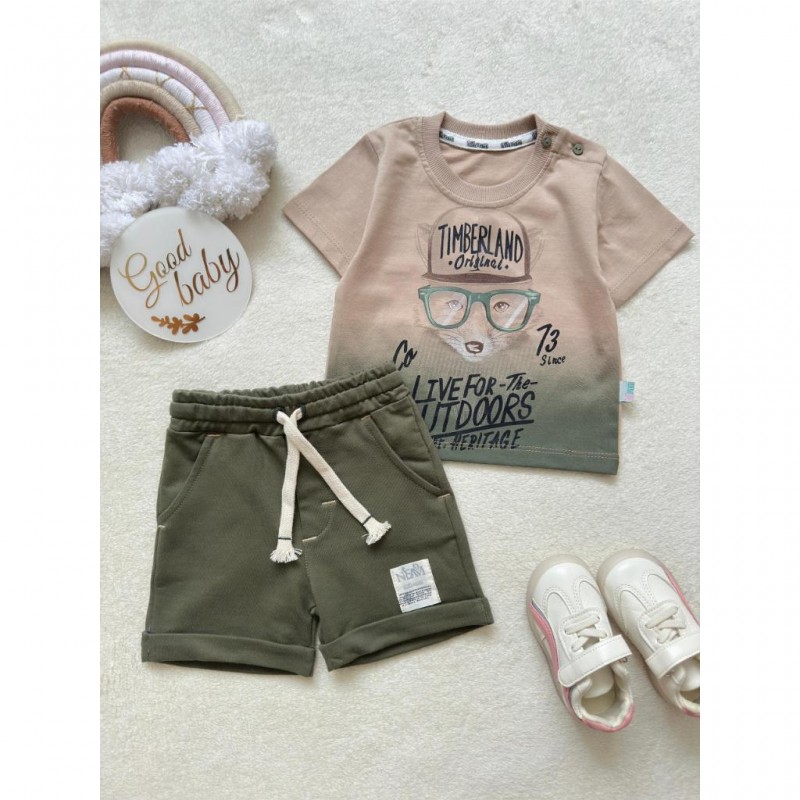 ست تیشرت شلوارک روباه عینکی