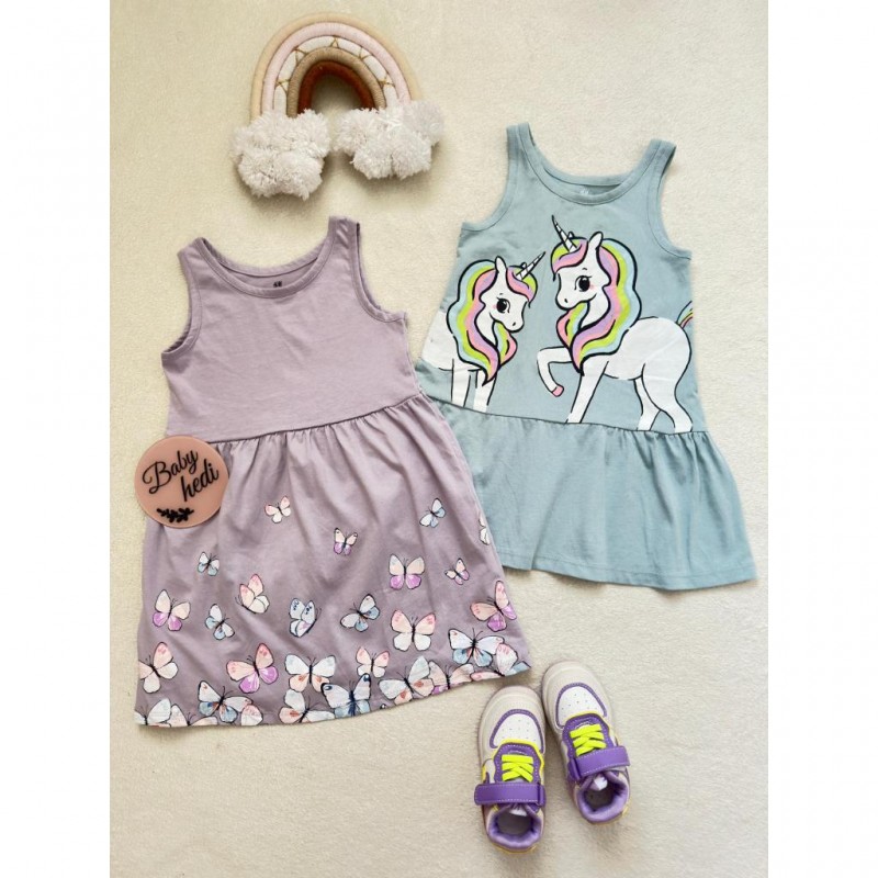 پیراهن های نخی پروانه و تک شاخ