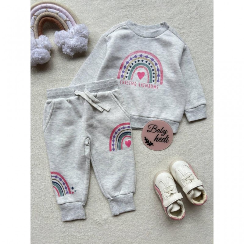 ست بلوز شلوار توکرکی ملانژ