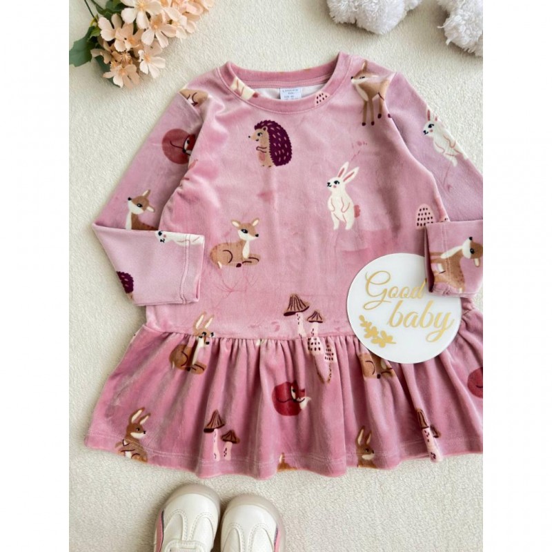 پیراهن مخمل خرگوش و آهو