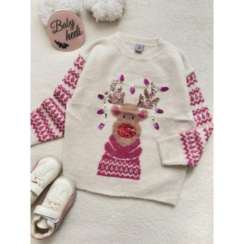 بلوز بافت گوزن پولک دوزی