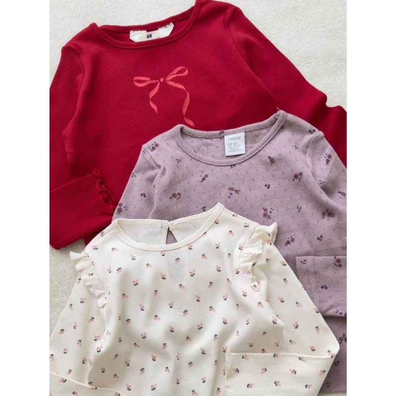 بلوزهای دخترانه گلدار و پاپیونی