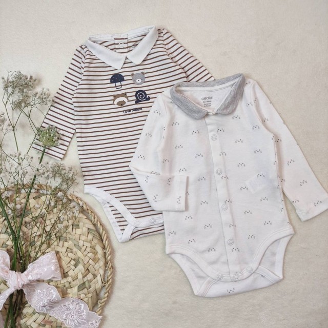 بادی های یقه دار حلزون راه راه و موش موشی