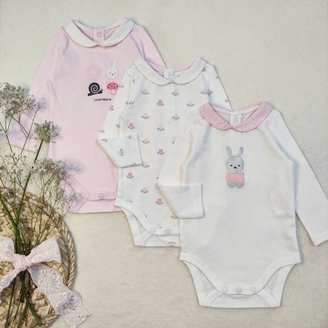 بادی های یقه دار خرگوشی، حلزون و گل ریز