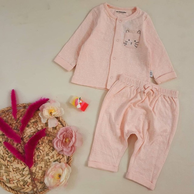 ست بلوز و شلوار صورتی پیشی