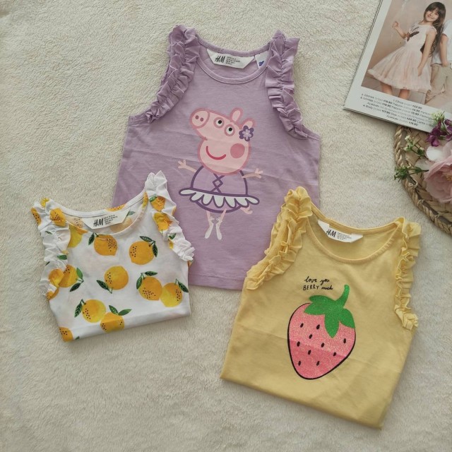 تاپ های توت فرنگی، یاسی و لیمو