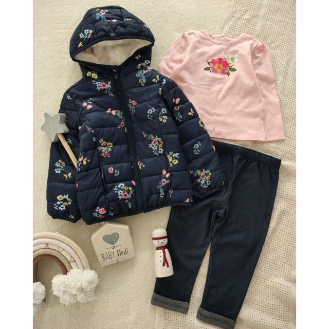 ست بلوز و شلوار و کاپشن