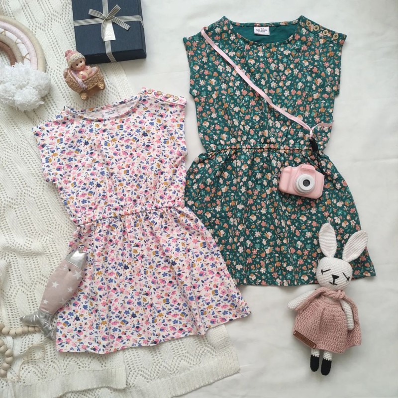 پیراهن های نخی گل گلی