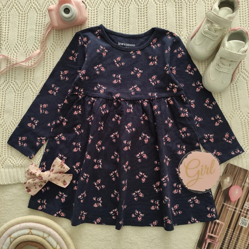 پیراهن سرمه ای پیشی