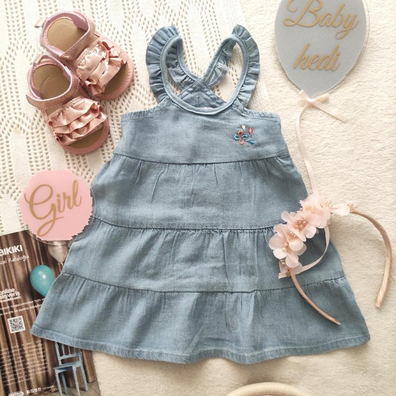 سارافون جین کاغذی گلدوزی