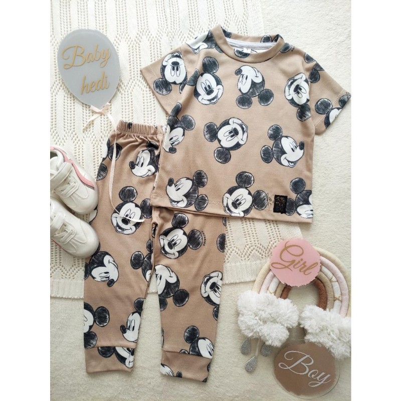 ست تیشرت و شلوار میکی موس