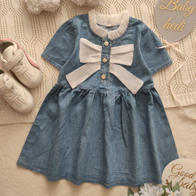 پیراهن مجلسی پاپیون سفید