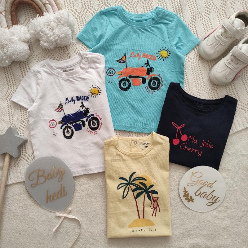 تیشرت های طرح گیلاس و نخل